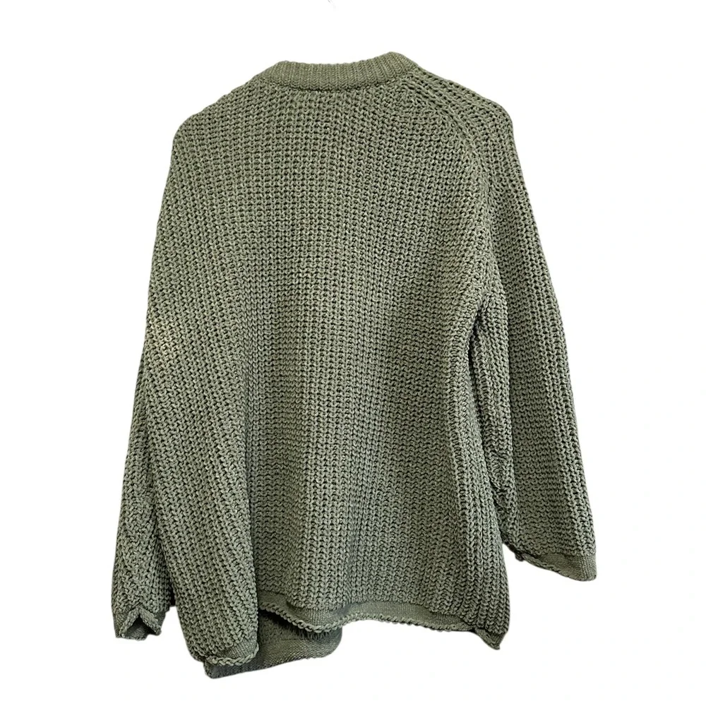 BP Nordstrom Oversized Chunky Knit Sweater Green Lichen‎ XL
